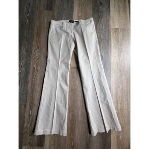 The Limited Sexy Drew Fit Pants Womens 6 Beige Excellent Flare Low Rise Cotton